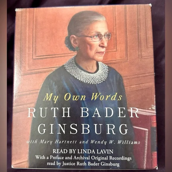 My Own Words by Ruth Bader Ginsburg Book on 9 CDs read by Linda Lavin - Picture 2 of 6